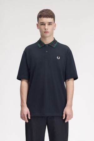 Tartan Collar Polo Shirt